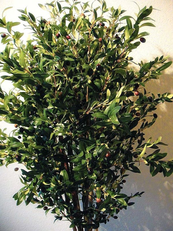 Künstlicher Olivenbaum mit Früchten ca. 120 cm getopft