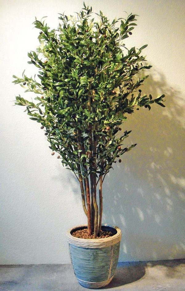 Künstlicher Olivenbaum mit Früchten ca. 150 cm getopft